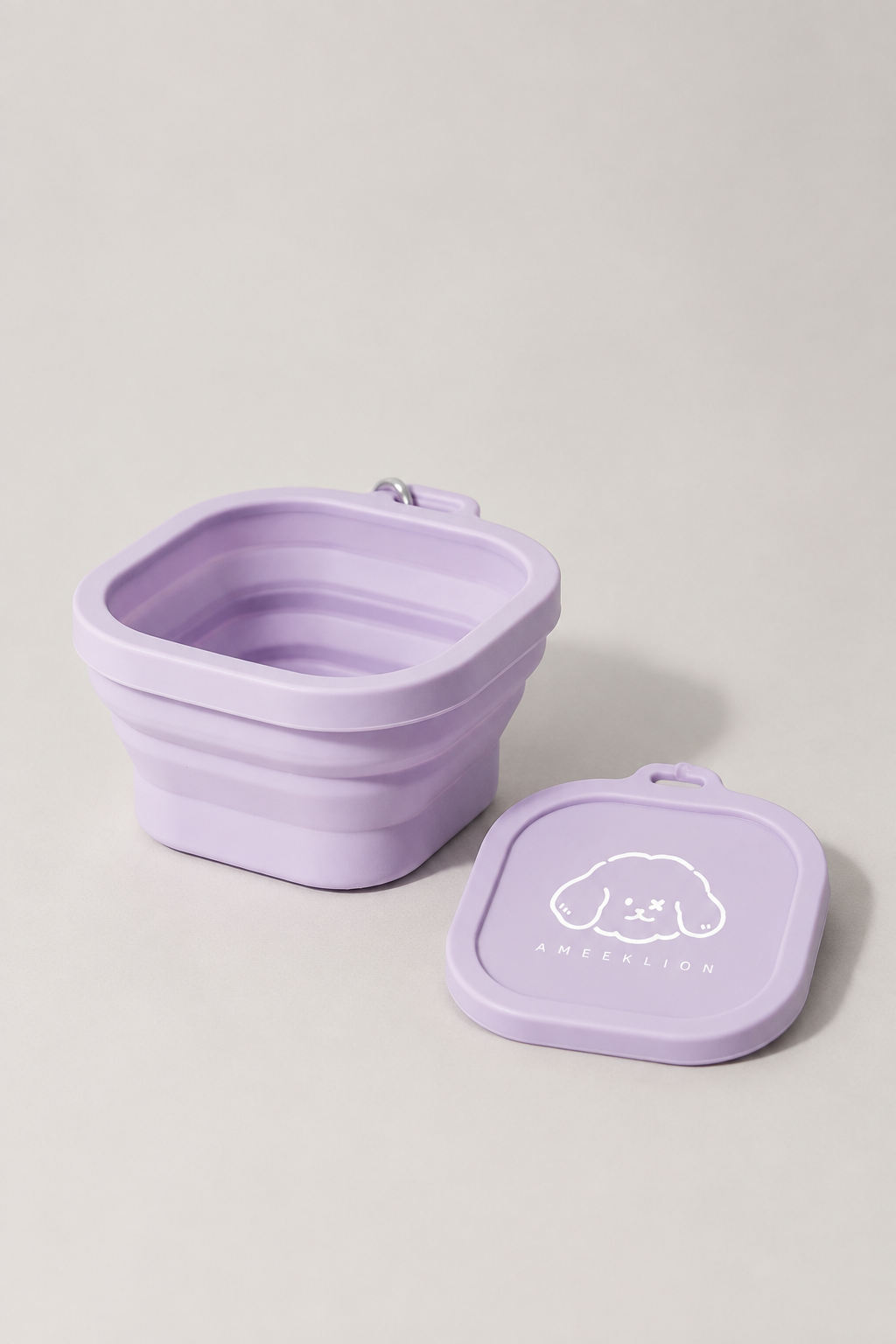 Collapsible dog bowl with lid – view 17