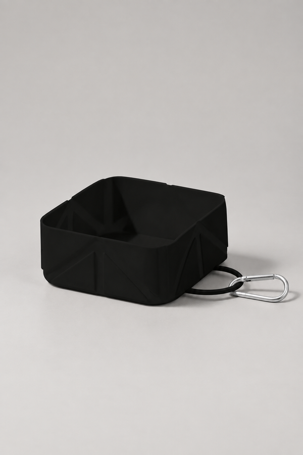 Collapsible Dog Bowl 500ml – Silicone Travel Water Bowl for Walks