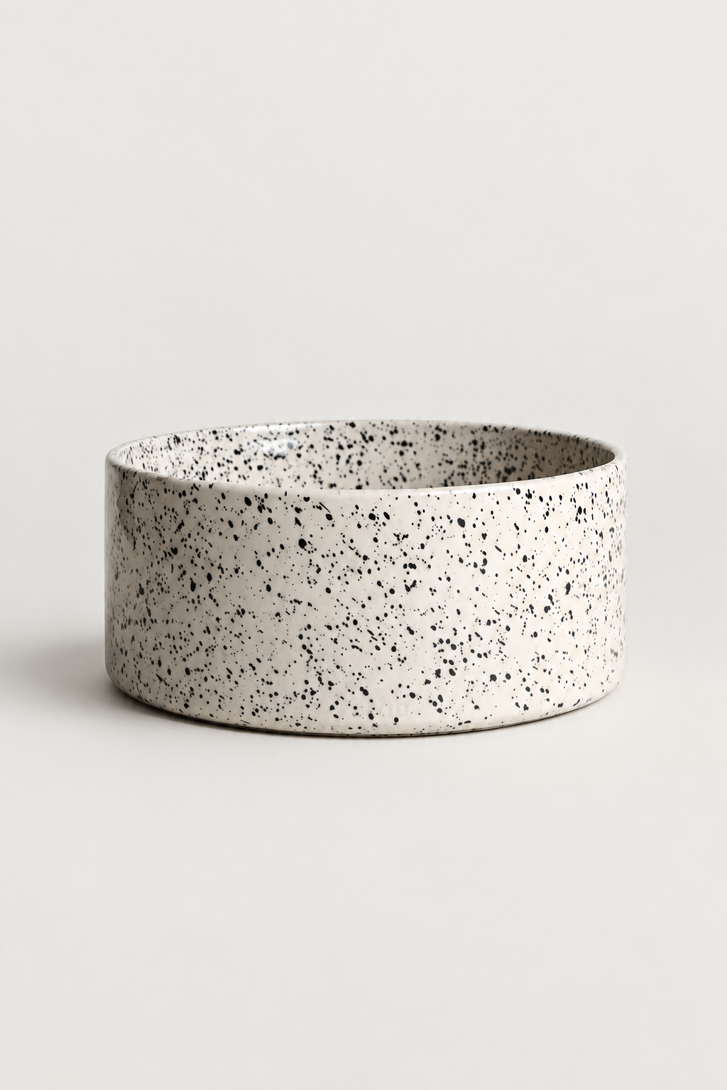 Single speckled bowl studio image