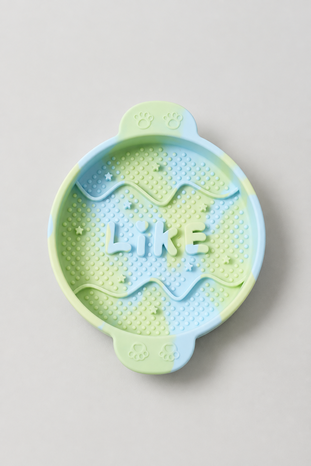 Silicone slow feeder dog bowl in Mint