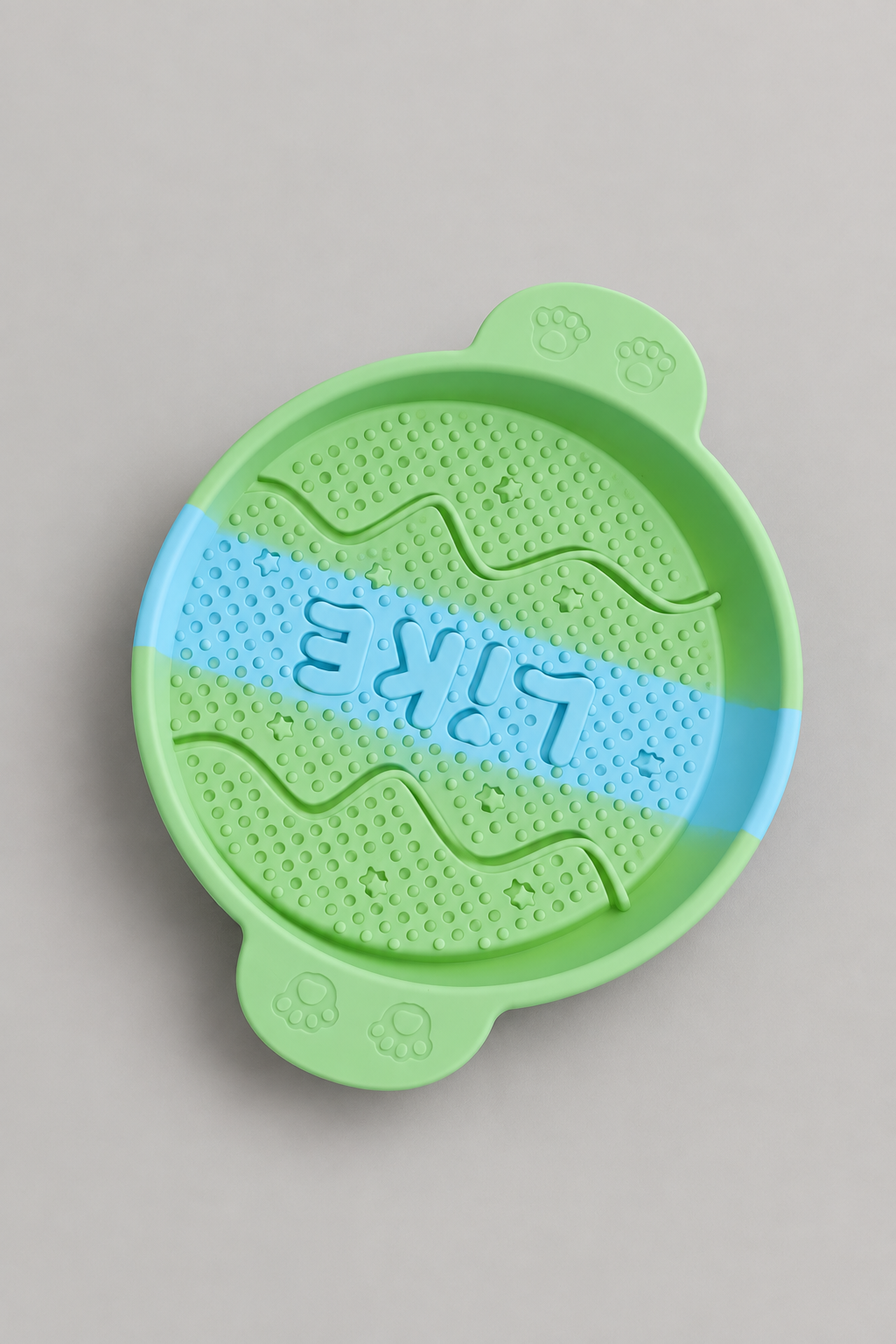 Silicone slow feeder dog bowl in Deep Mint