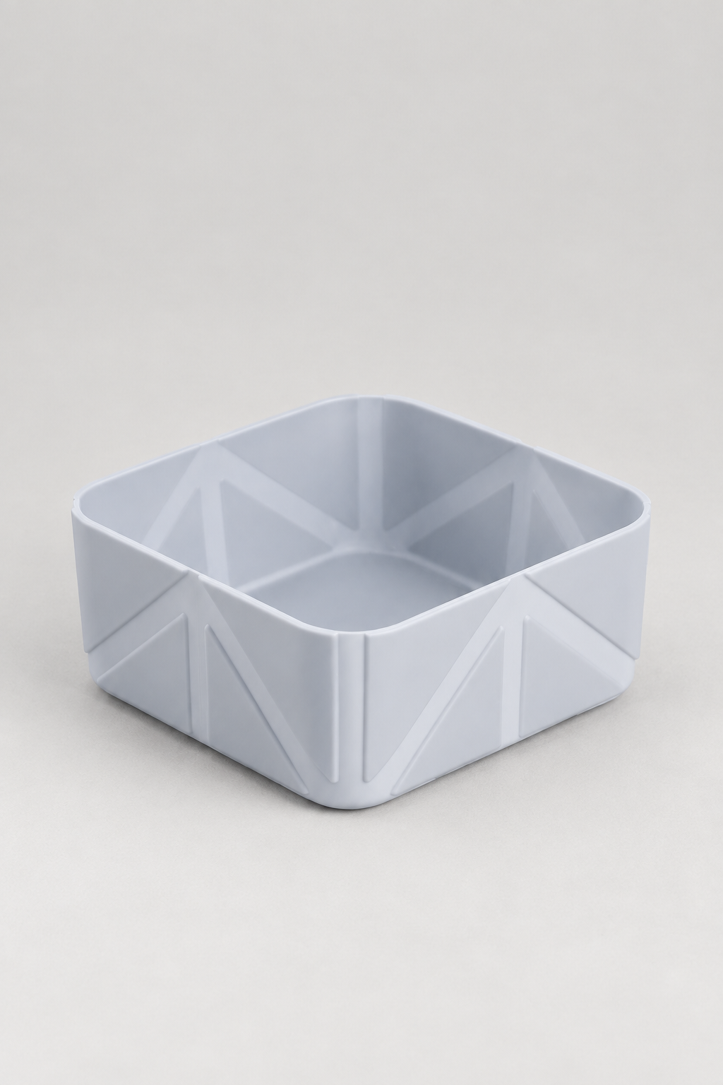Collapsible silicone dog bowl in Stone Grey