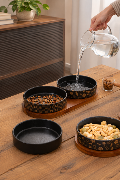 Water-pouring lifestyle scene