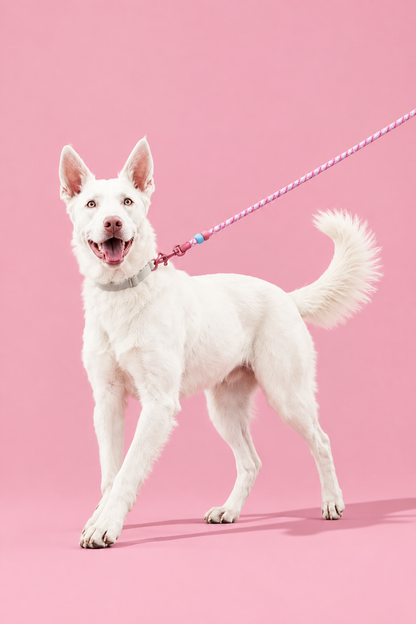 Braided rope dog lead – view 2