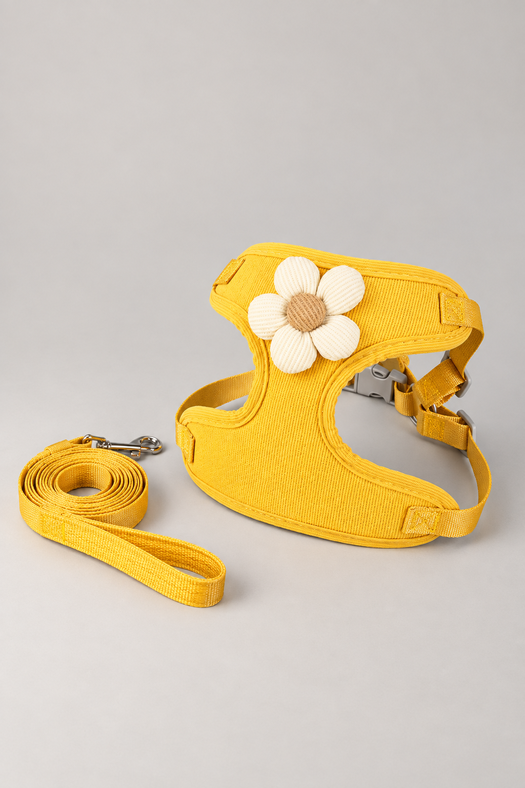 Sunflower mesh small dog harness in Yellow